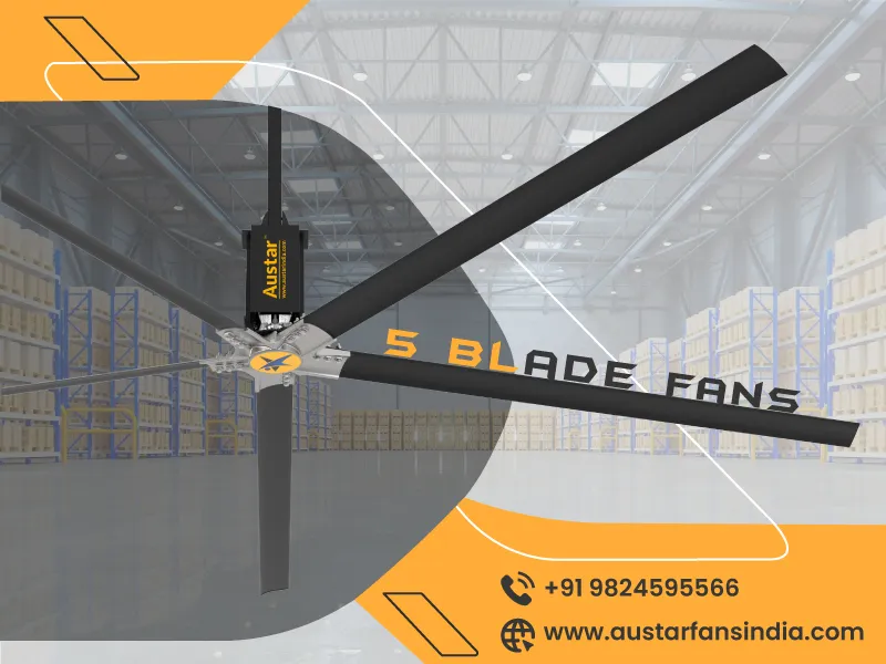 5 Blade HVLS Fans